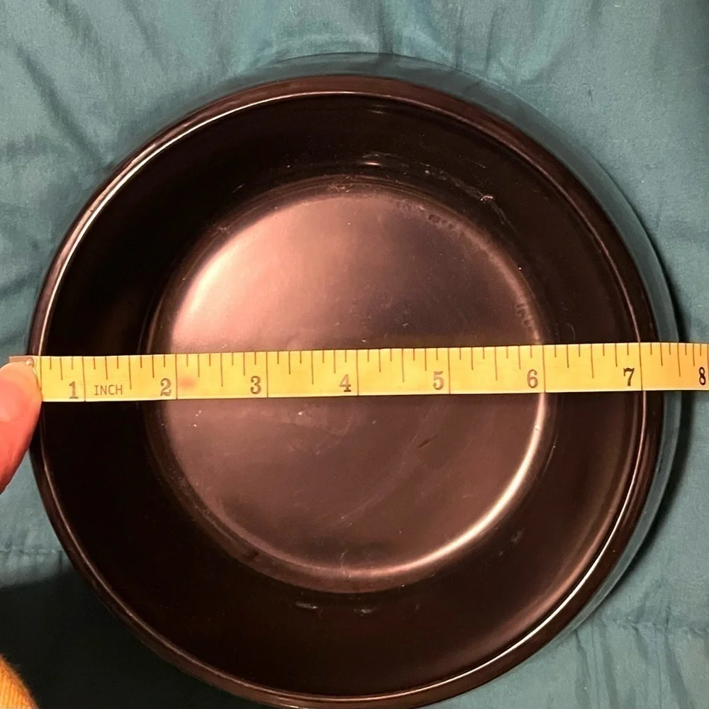 Dog bowl black melamine large dog rubber floor grip.